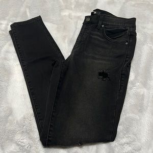 Lularoe Black Skinny Leg Stretchy Denim Jeans